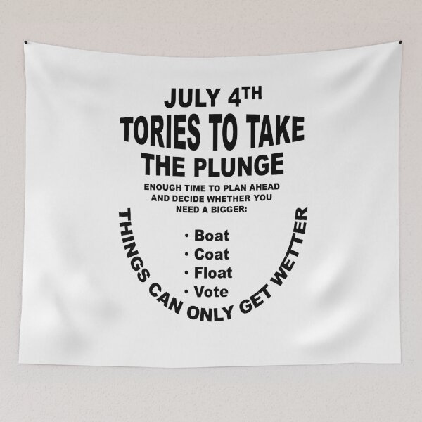 Item preview, Tories To Take The Plunge Fun General Election Design designed and sold by taiche.