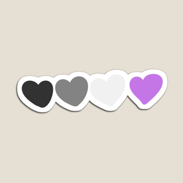 Item preview, Subtle asexual pride hearts designed and sold by dreamsclouds.