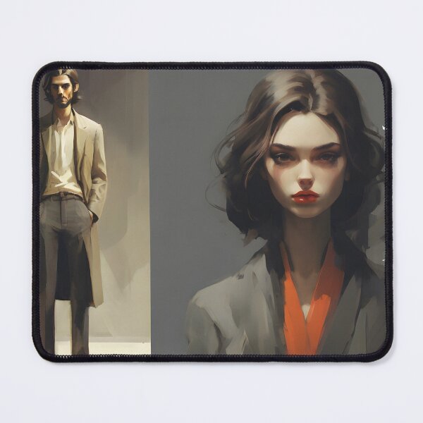 Item preview, Low Art Portraits Of Man And Woman designed and sold by Jason123za.