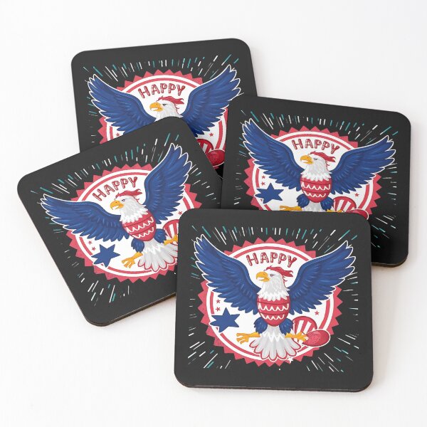 Item preview, Happy 4th of July Eagle Paint Art 3D Model designed and sold by Charlygood.