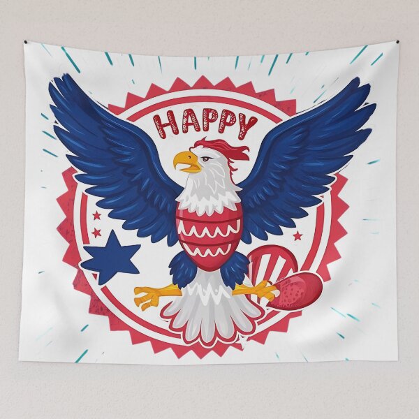Item preview, Happy 4th of July Eagle Paint Art 3D Model designed and sold by Charlygood.