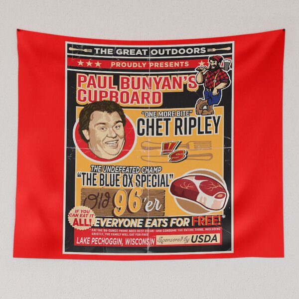 Item preview, Great Outdoors Eating Contest Poster Ad designed and sold by Alema Art.
