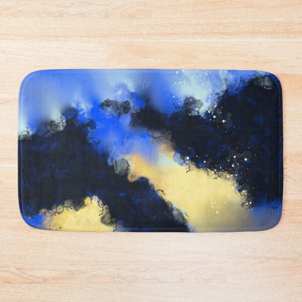 Item preview, The Aftermath - Blue Yellow Black Abstract designed and sold by Joey Santiago.