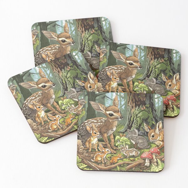 Item preview, Woodland Animals Illustration designed and sold by OccultDreams.