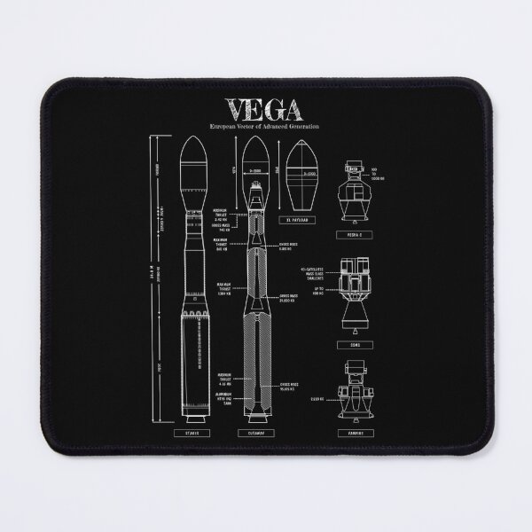 Item preview, Vega Rocket (White Stencil-No Background) Vertical Version designed and sold by BGALAXY.