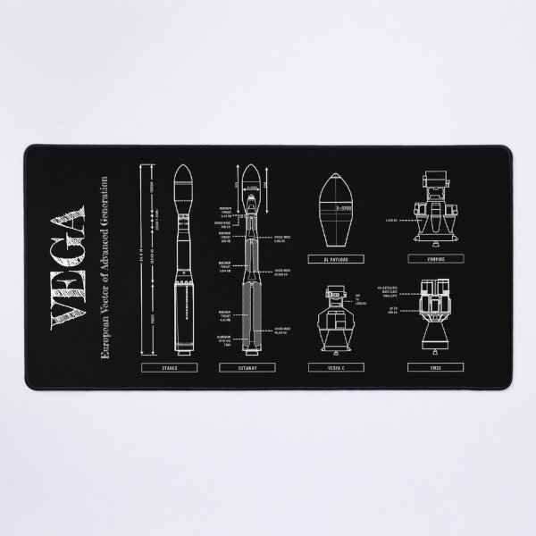 Item preview, Vega Rocket (White Stencil-No Background) Vertical Version designed and sold by BGALAXY.