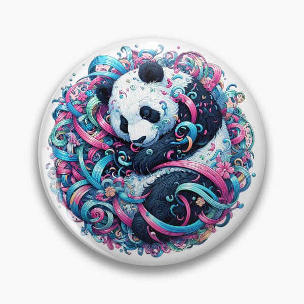 Item preview, Enchanted Panda Dreamscape - Vibrant Artwork designed and sold by MiszungART.