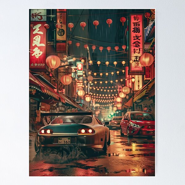 Item preview, Supra asian retro covers art poster designed and sold by Trendy Sticker & Merch Collection - Express Yourself.