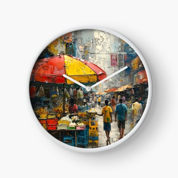 Artikelvorschau, Lebendiger Marktplatz - Abstrakte Expressionismus-Kunst entworfen und verkauft von Moisky Art.