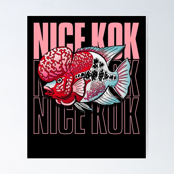 Item preview, Nice Kok Funny Flowerhorn Cichlid Fish Keeper designed and sold by JRRTs.