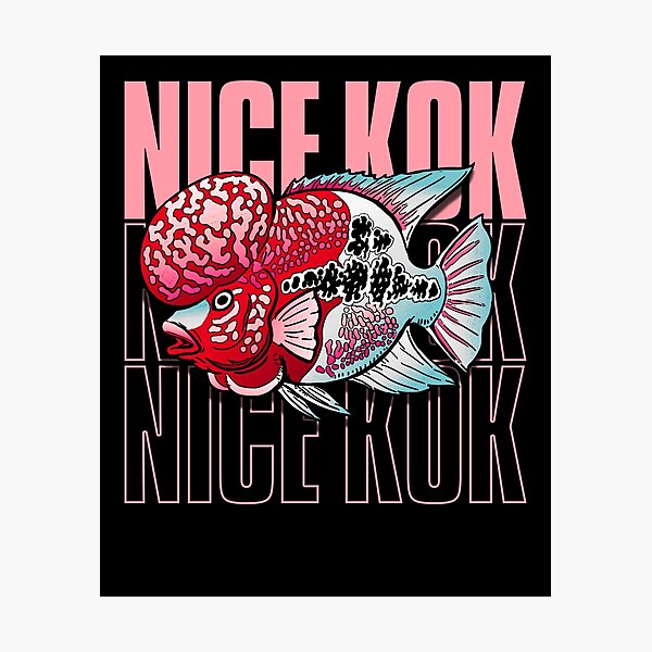 Item preview, Nice Kok Funny Flowerhorn Cichlid Fish Keeper designed and sold by JRRTs.