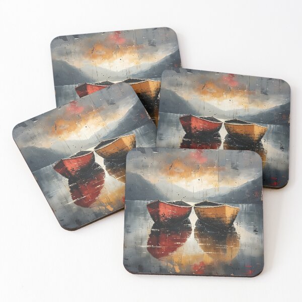 Item preview, Lakeside Tranquility - Abstract Minimalism designed and sold by Moisky Art.