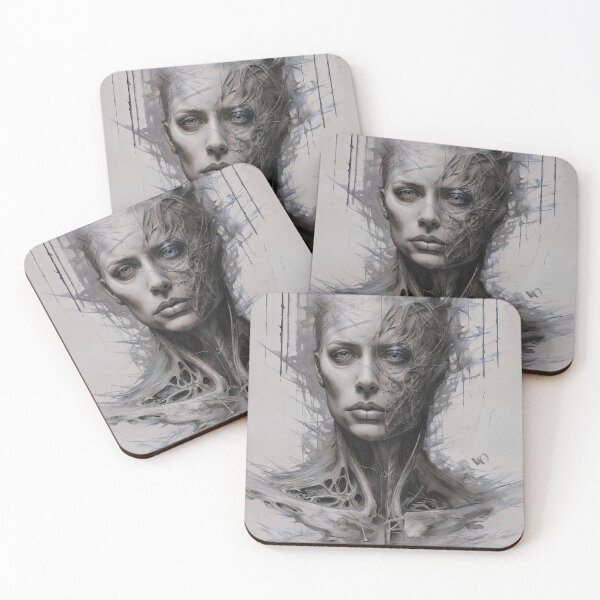 Item preview, The disintegrated abstract human face designed and sold by PixelCraftDSG.