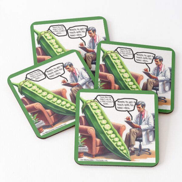 Item preview, Okra In Therapy To Get In Touch With His Inner-Okra designed and sold by Rick London Gifts.