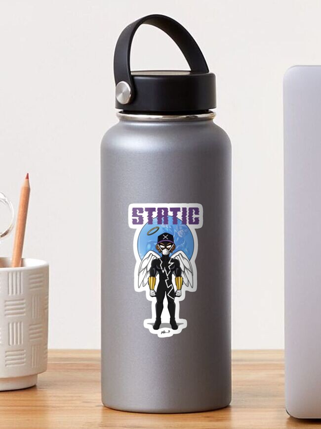 Thumbnail 1 of 3, Sticker,  Angelo Cosplay - Static [Milestone Comics] designed and sold by mikeysomebody.