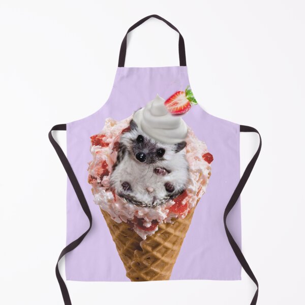 Item preview, CUTE HEDGEHOG STRAWBERRY ICECREAM CONE SUNDAE designed and sold by THE AMERICAN TEEVANGELIST.