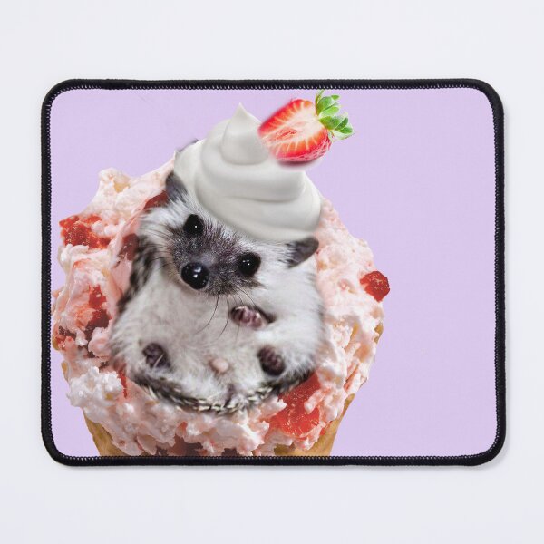 Item preview, CUTE HEDGEHOG STRAWBERRY ICECREAM CONE SUNDAE designed and sold by THE AMERICAN TEEVANGELIST.