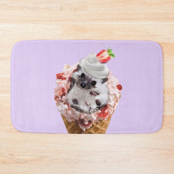Item preview, CUTE HEDGEHOG STRAWBERRY ICECREAM CONE SUNDAE designed and sold by THE AMERICAN TEEVANGELIST.