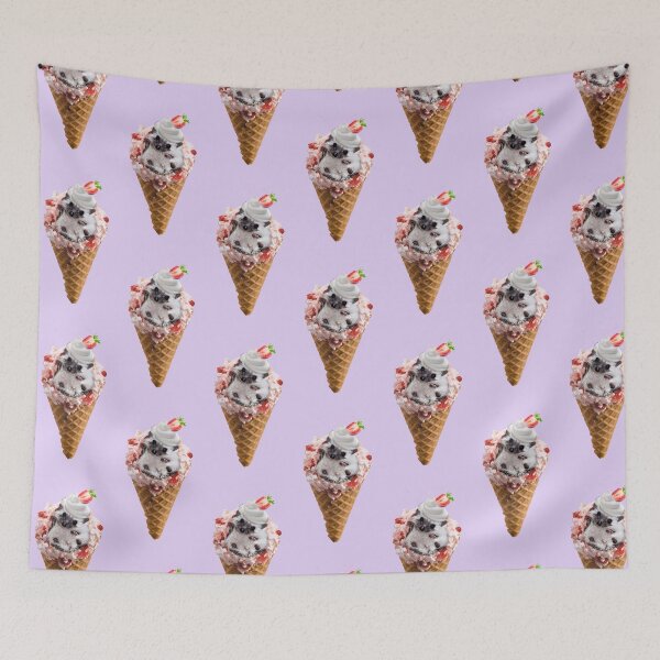 Item preview, CUTE HEDGEHOG STRAWBERRY ICECREAM CONE SUNDAE designed and sold by THE AMERICAN TEEVANGELIST.