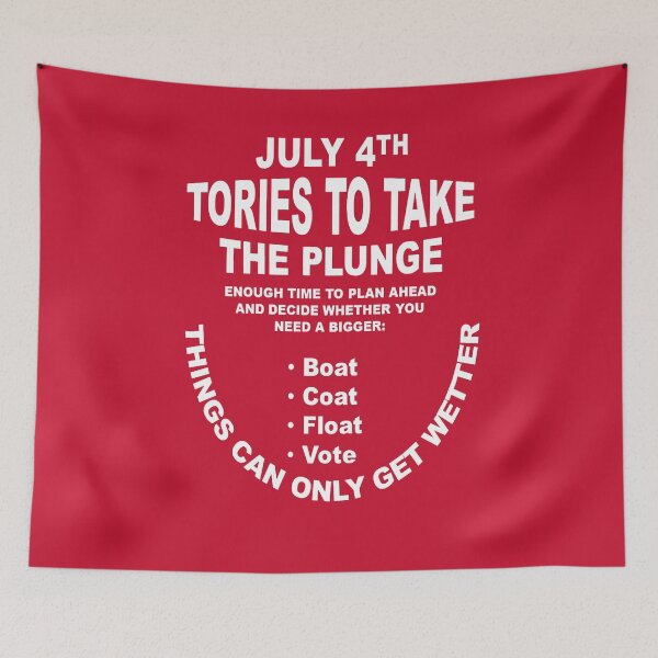 Item preview, Tories To Take The Plunge Fun General Election Design 2 designed and sold by taiche.