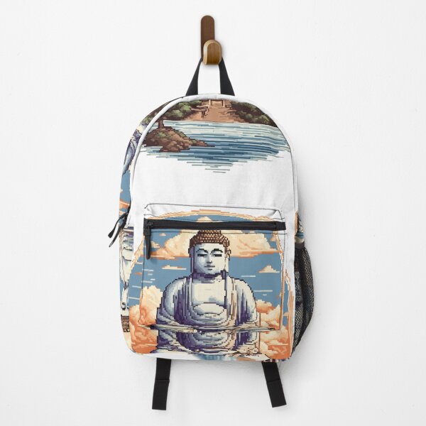 Item preview, The Great Buddha of Kamakura in 8-Bit Graphics designed and sold by LeftImpressed.