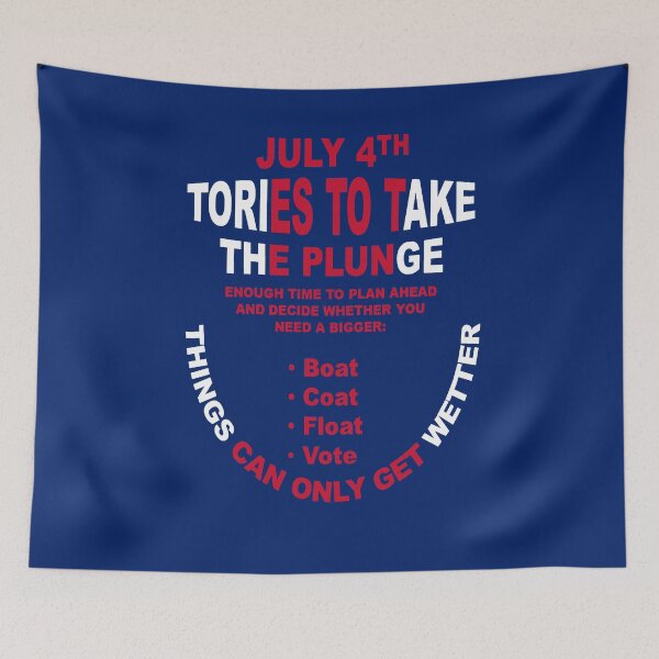Item preview, Tories To Take The Plunge Fun General Election Design 3 designed and sold by taiche.