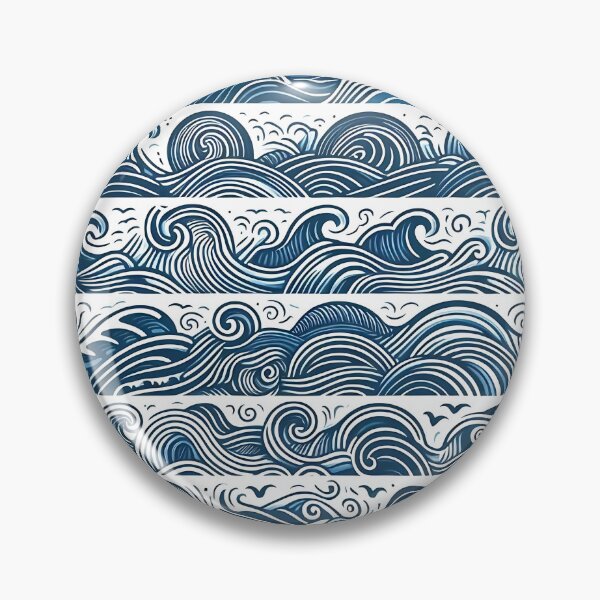Item preview, different waves line ocean pattern designed and sold by Haji  Kamora.