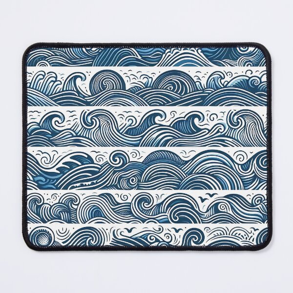 Item preview, different waves line ocean pattern designed and sold by Haji  Kamora.