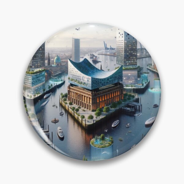 Item preview, Hamburg - Futuristic Cities designed and sold by Eric Nagel.