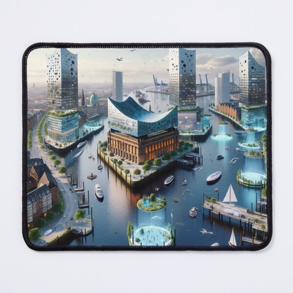 Item preview, Hamburg - Futuristic Cities designed and sold by Eric Nagel.