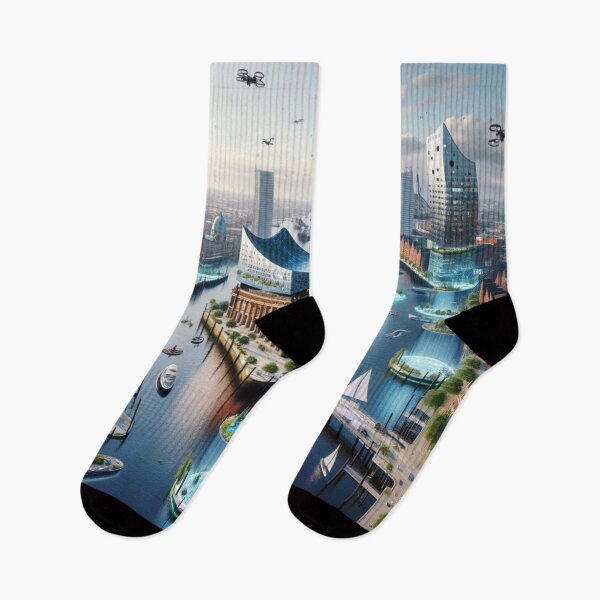 Item preview, Hamburg - Futuristic Cities designed and sold by Eric Nagel.