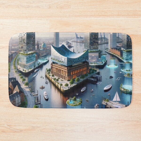 Item preview, Hamburg - Futuristic Cities designed and sold by Eric Nagel.