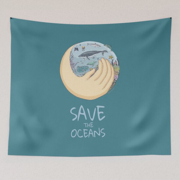 Item preview, Save the oceans designed and sold by Frank J. Art.
