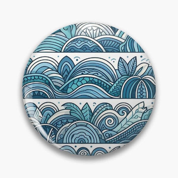 Item preview, different waves line ocean pattern designed and sold by Haji  Kamora.