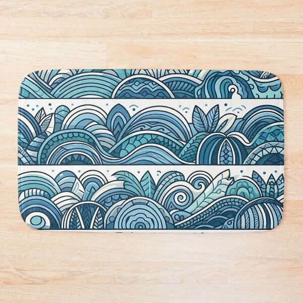 Item preview, different waves line ocean pattern designed and sold by Haji  Kamora.