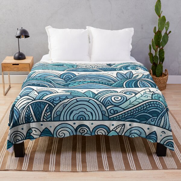 Item preview, different waves line ocean pattern designed and sold by Haji  Kamora.