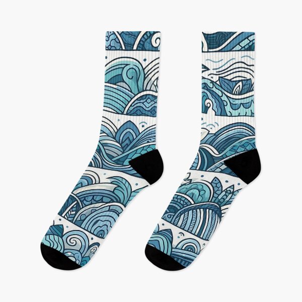 Item preview, different waves line ocean pattern designed and sold by Haji  Kamora.