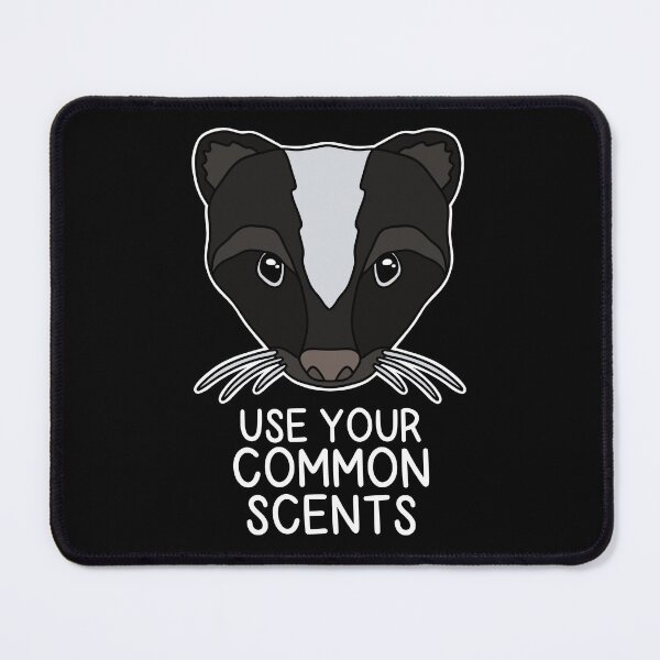 Item preview, (Version for DARK COLORED Items) USE YOUR COMMON SCENTS (Striped Skunk) designed and sold by chicorycreative.