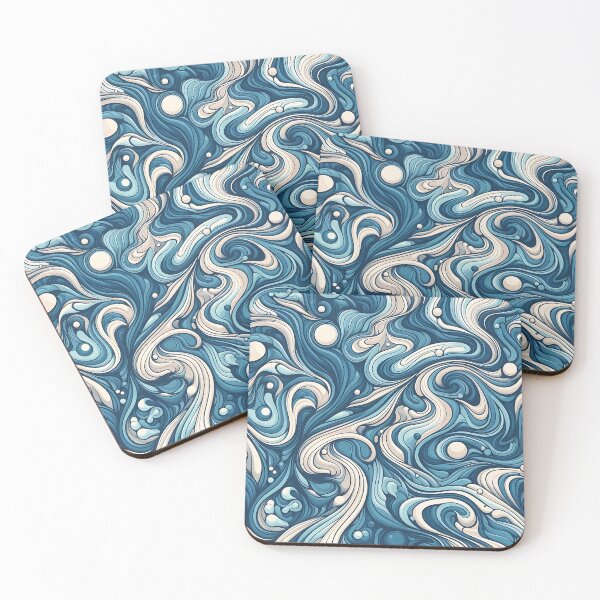 Item preview, Abstract liquid marble pattern designed and sold by Haji  Kamora.