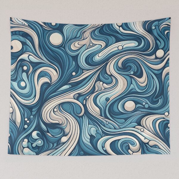 Item preview, Abstract liquid marble pattern designed and sold by Haji  Kamora.