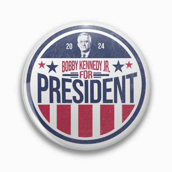 Item preview, Kennedy 2024 Vintage Patriotic Button Logo President designed and sold by The Masked Designer.