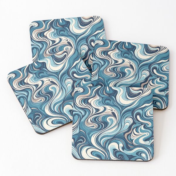 Item preview, Abstract liquid marble pattern designed and sold by Haji  Kamora.