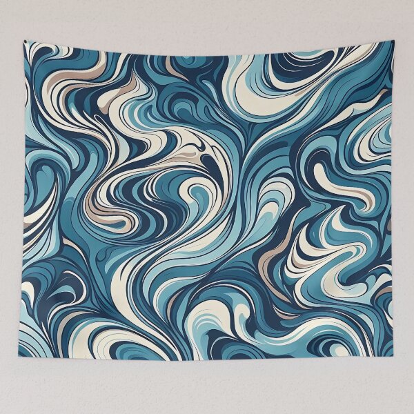 Item preview, Abstract liquid marble pattern designed and sold by Haji  Kamora.