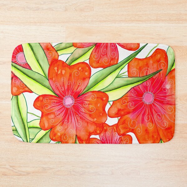 Artikelvorschau, Orange Vergissmeinnicht Blumenaquarell entworfen und verkauft von Handmadebyjessm.