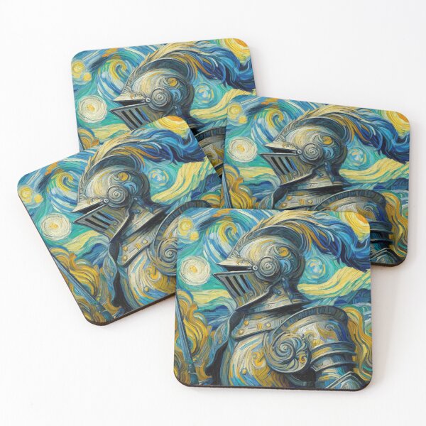 Item preview, Starry Knight - Van Gogh Inspired Armor Art designed and sold by Suzana Djordjevic.