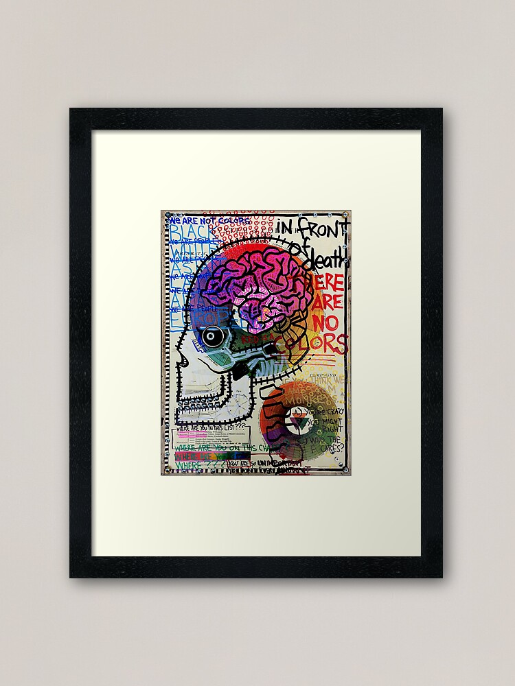 Alternate view of In Front Of Death There Are No Colors Framed Art Print