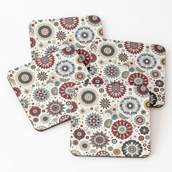 Item preview, Vintage organic flower pattern designed and sold by Haji  Kamora.