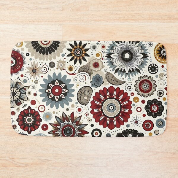 Item preview, Vintage organic flower pattern designed and sold by Haji  Kamora.