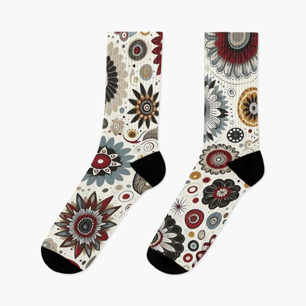 Item preview, Vintage organic flower pattern designed and sold by Haji  Kamora.