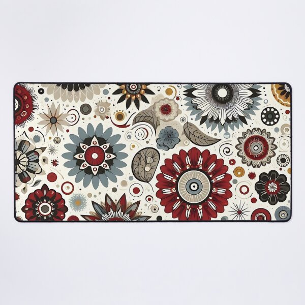 Item preview, Vintage organic flower pattern designed and sold by Haji  Kamora.